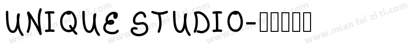 UNIQUE STUDIO字体转换